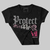 Wings 3s DopeSkill Women's Crop Top Protect Me From Evil Graphic