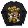 Dunk Yellow Bordeaux DopeSkill Long Sleeve T-Shirt Money Is Our Motive Bear Graphic Streetwear - Black