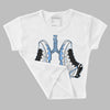 Powder Blue 9s DopeSkill Women's Crop Top Breathe Graphic