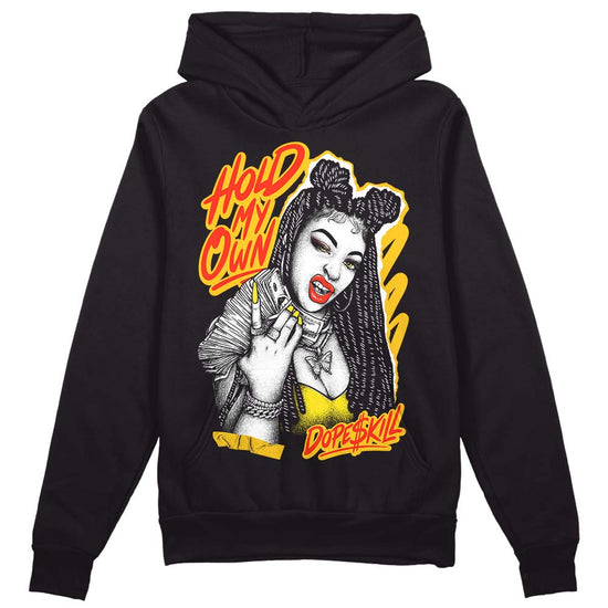 Jordan 4 Retro “Vivid Sulfur” DopeSkill Hoodie Sweatshirt New H.M.O Graphic Streetwear - Black