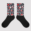 Jordan 4 “Bred Reimagined” DopeSkill Sublimated Socks Mushroom Graphic Streetwear