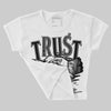 Black and White 14s DopeSkill Women's Crop Top Trust No One Graphic