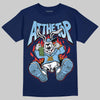 University Blue Sneakers DopeSkill T-Shirt At The Top Graphic Streetwear - Navy