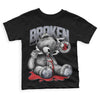 Jordan 4 “Bred Reimagined” DopeSkill Toddler Kids T-shirt Sick Bear Graphic Streetwear - Black