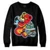 Jordan 1 Mid GS 'Six Championships' DopeSkill Sweatshirt Bear Steals Sneaker Graphic Streetwear - Black