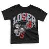 Jordan 4 “Bred Reimagined” DopeSkill Toddler Kids T-shirt Loser Lover Graphic Streetwear - Black 
