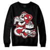 Jordan 12 “Red Taxi” DopeSkill Sweatshirt Bear Steals Sneaker Graphic Streetwear - Black