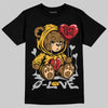 Jordan 5 'Tokyo' DopeSkill T-Shirt Broken Bear Graphic Streetwear - Black