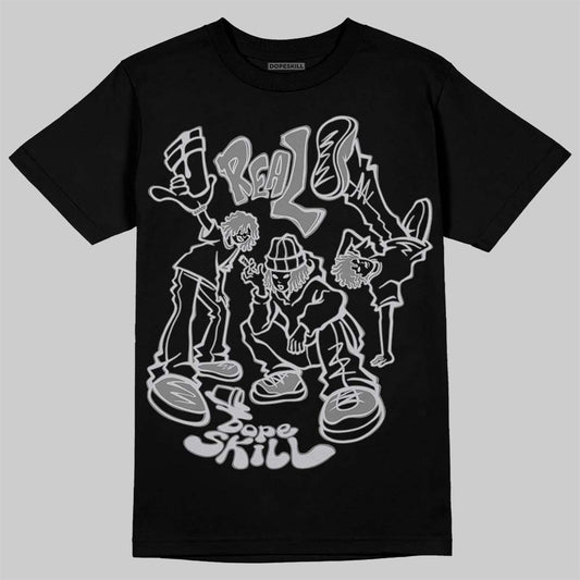 Grey Sneakers DopeSkill T-Shirt Real Y2K Players Graphic Streetwear - Black