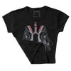 Bred Reimagined 4s DopeSkill Women's Crop Top Breathe Graphic