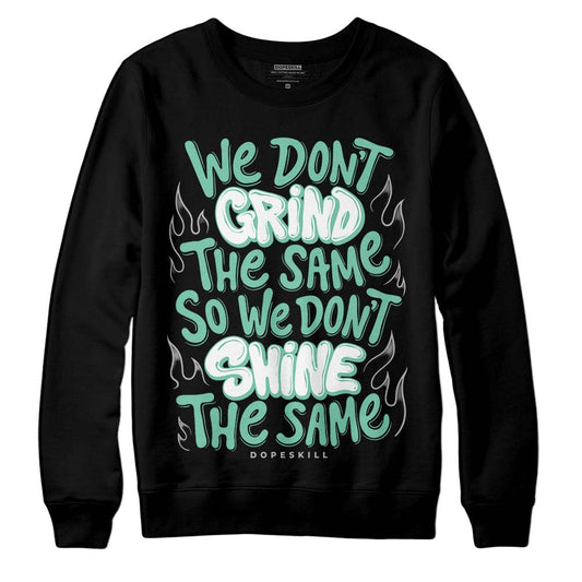 Jordan 3 "Green Glow" DopeSkill Sweatshirt Grind Shine Graphic Streetwear - Black