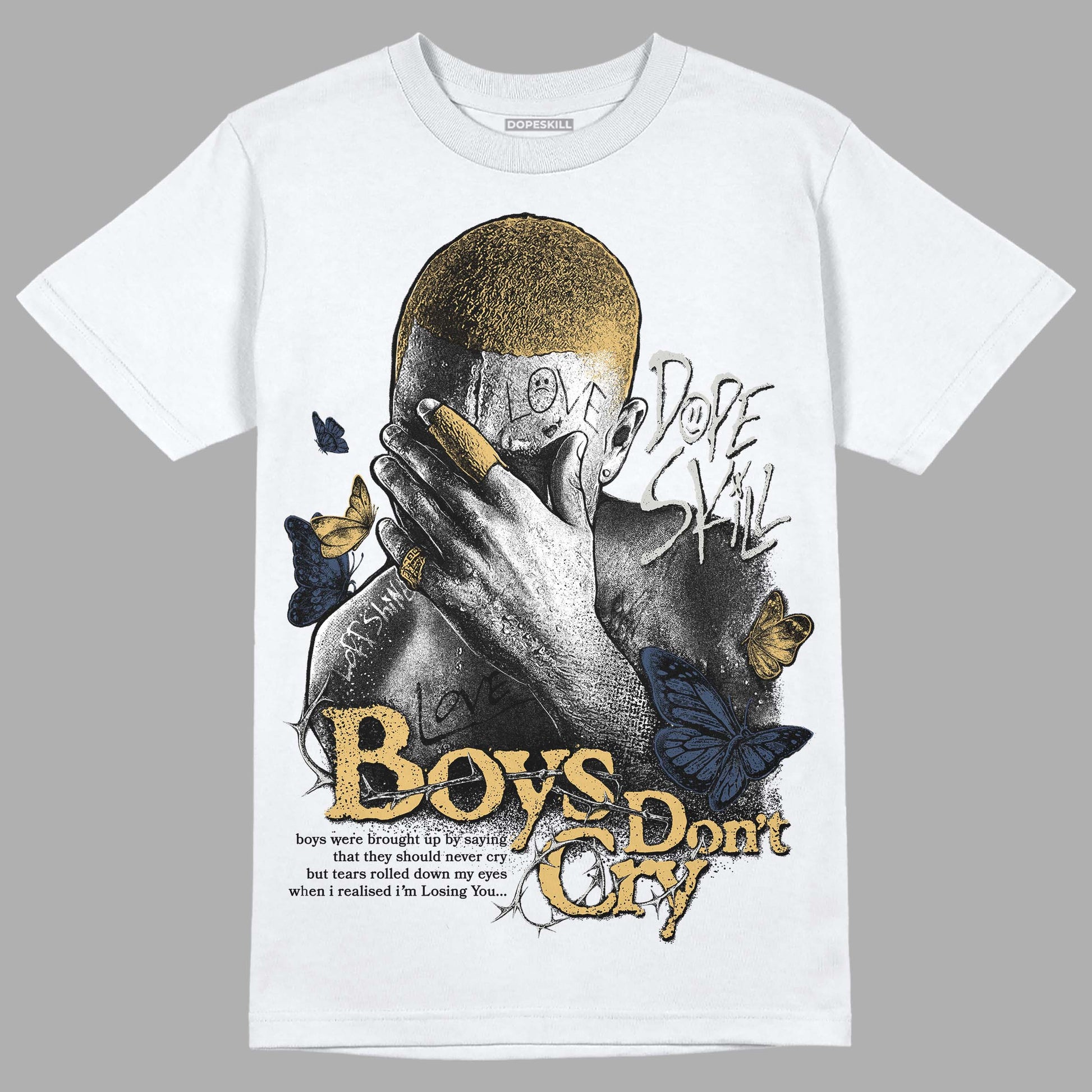 A Ma Maniere x Jordan 5 Dawn “Photon Dust” DopeSkill T-Shirt Boys Don't Cry Graphic Streetwear - White