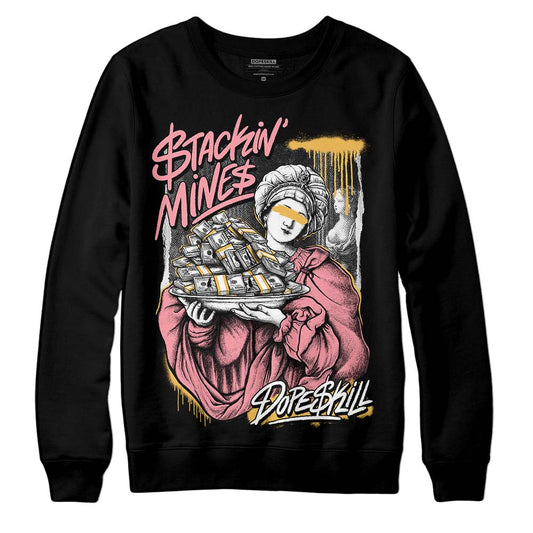 Jordan 3 GS “Red Stardust” DopeSkill Sweatshirt Stackin Mines Graphic Streetwear - Black