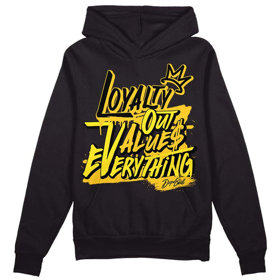 Jordan 4 Retro “Vivid Sulfur” DopeSkill Hoodie Sweatshirt LOVE Graphic Streetwear - Black