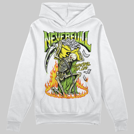 Neon Green Sneakers DopeSkill Hoodie Sweatshirt Heartless Graphic Streetwear - White