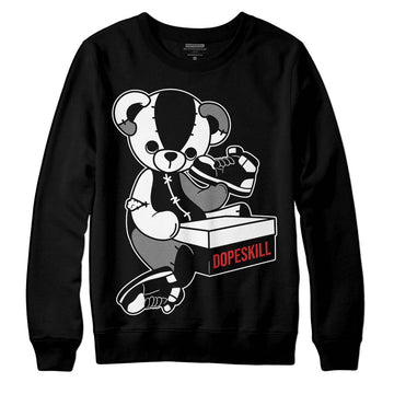 Jordan 1 High OG “Black/White” DopeSkill Sweatshirt Sneakerhead BEAR Graphic Streetwear - Black