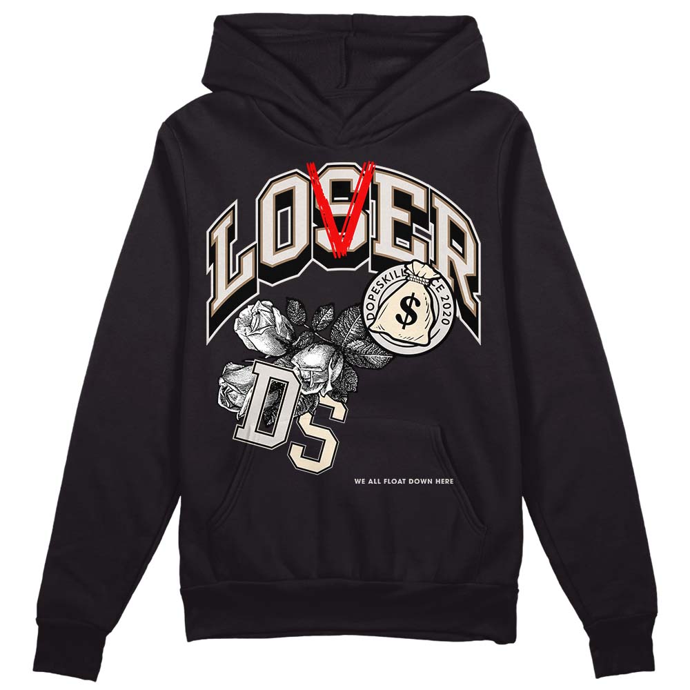 Jordan 5 SE “Sail” DopeSkill Hoodie Sweatshirt Loser Lover Graphic Streetwear - Black