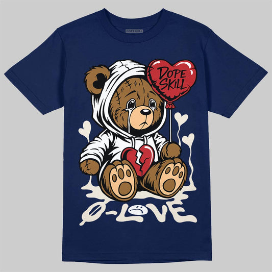 Jordan 11 “Rare Air” DopeSkill T-Shirt Broken Bear Graphic Streetwear - Navy