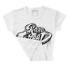 85 Black White 1s DopeSkill Women's Crop Top Rare Breed Type Graphic