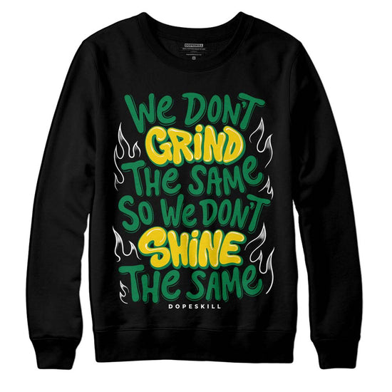 Jordan 5 “Lucky Green” DopeSkill Sweatshirt Grind Shine Graphic Streetwear - Black