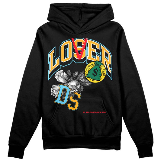 Jordan 1 Mid GS 'Six Championships DopeSkill Hoodie Sweatshirt Loser Lover Graphic Streetwear - Black