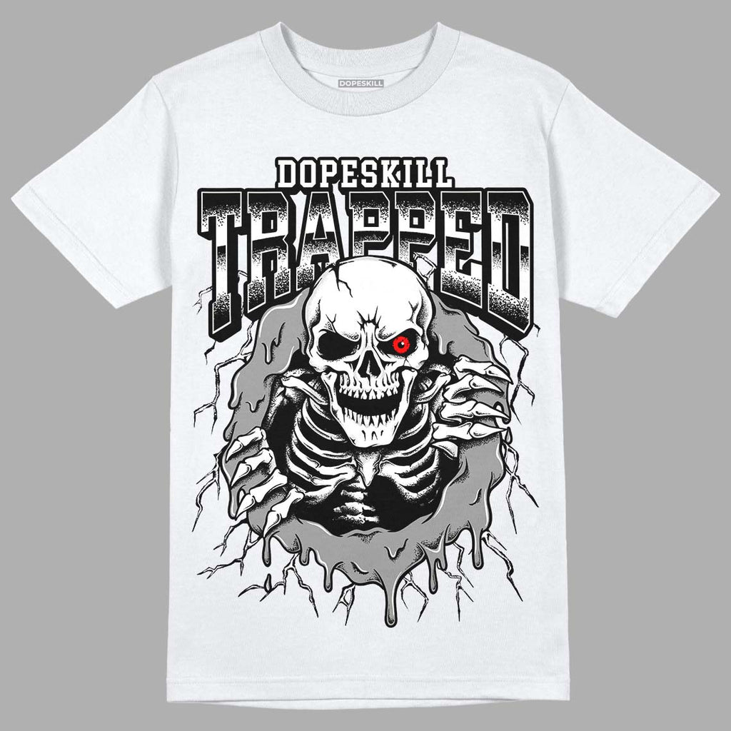 Dunk Low Panda White Black DopeSkill T-Shirt Trapped Halloween Graphic Streetwear - White