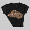 Metallic Gold 1s DopeSkill Women's Crop Top Rare Breed Type Graphic