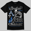 Jordan 3 "True Blue" DopeSkill T-Shirt Broken Bones Graphic Streetwear - Black