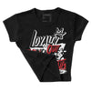 Red Taxi 12s DopeSkill Women's Crop Top LOVE Graphic