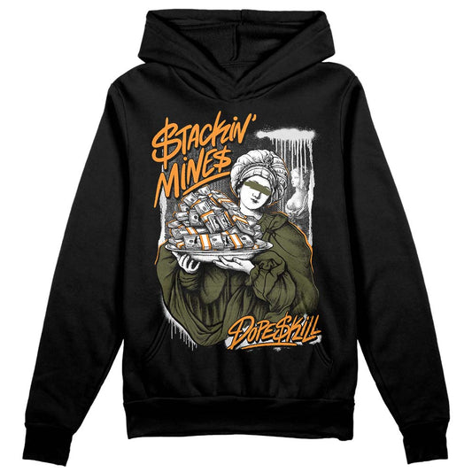 Jordan 5 "Olive" DopeSkill Hoodie Sweatshirt Stackin Mines Graphic Streetwear - Black