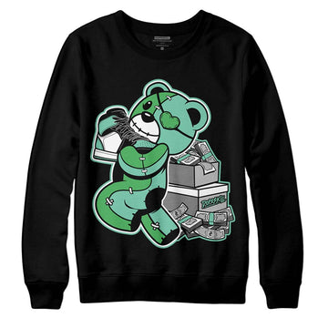 Jordan 1 High OG Green Glow DopeSkill Sweatshirt Bear Steals Sneaker Graphic Streetwear - Black