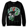 Jordan 1 High OG Green Glow DopeSkill Sweatshirt Loser Lover Graphic Streetwear - Black