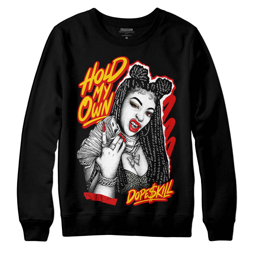 Jordan 3 Fire Red DopeSkill Sweatshirt New H.M.O Graphic Streetwear - Black