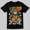 Jordan 4 Retro OG SP Undefeated (2025) DopeSkill T-Shirt Broken Bear Graphic Streetwear - Black