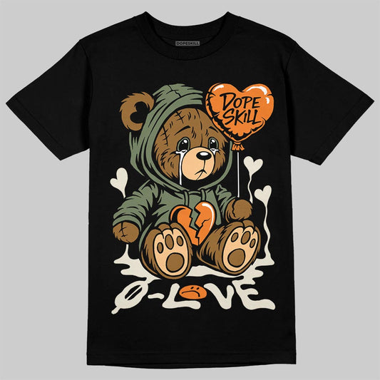 Jordan 4 Retro OG SP Undefeated (2025) DopeSkill T-Shirt Broken Bear Graphic Streetwear - Black