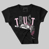 Dunk Low Pink Foam DopeSkill Women's Crop Top Trust No One Graphic