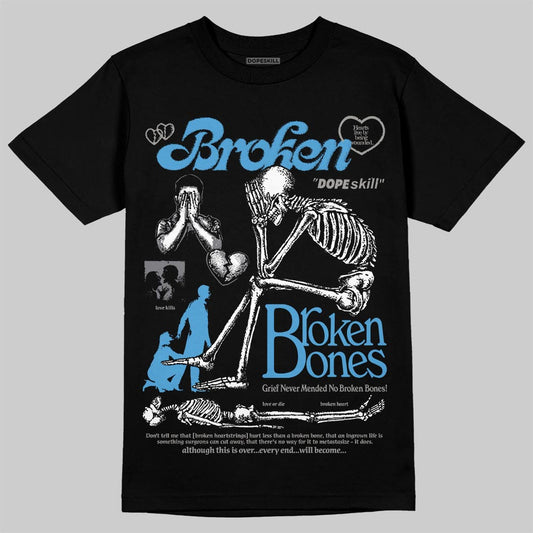 Air Max 95 OG Blue Spark DopeSkill T-Shirt Broken Bones Graphic Streetwear - black