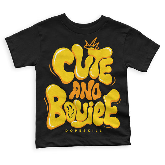 Jordan 6 “Yellow Ochre” DopeSkill Toddler Kids T-shirt Cute and Boujee Graphic Streetwear - Black