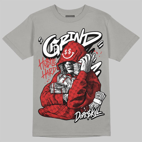 Grey Sneakers DopeSkill T-Shirt Grind Pray Graphic Streetwear - Gravel