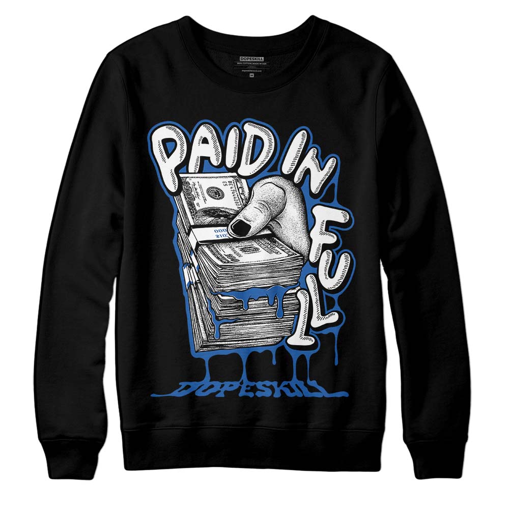 Jordan 11 Low “Space Jam” DopeSkill Sweatshirt Paid In Full Graphic Streetwear - Black