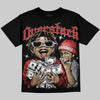Jordan 4 Retro Toro Bravo DopeSkill Oversize Print T-Shirt Overstack Graphic Streetwear - Black