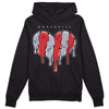 Jordan 4 “Bred Reimagined” DopeSkill Hoodie Sweatshirt Slime Drip Heart Graphic Streetwear - Black