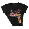 Red Stardust 3s DopeSkill Women's Crop Top LOVE Graphic