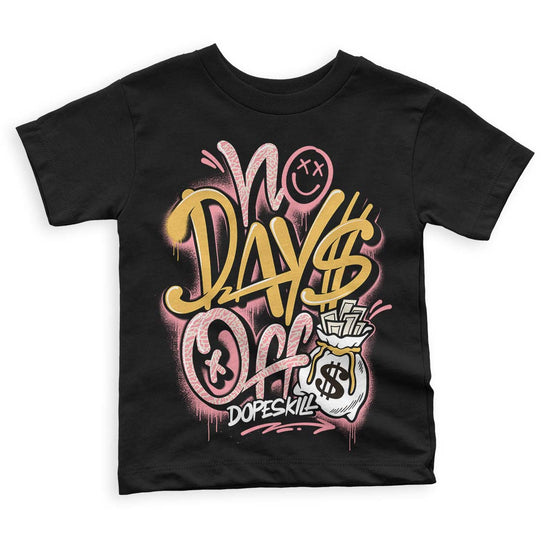 Jordan 3 GS “Red Stardust” DopeSkill Toddler Kids T-shirt No Days Off Graphic Streetwear - Black