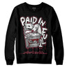 Jordan 1 Retro High OG “Team Red” DopeSkill Sweatshirt Paid In Full Graphic Streetwear - Black