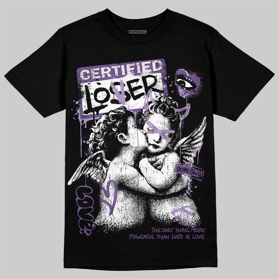 Jordan 10 WMNS “Hydrangeas” DopeSkill T-Shirt Certified Lover Graphic Streetwear - black