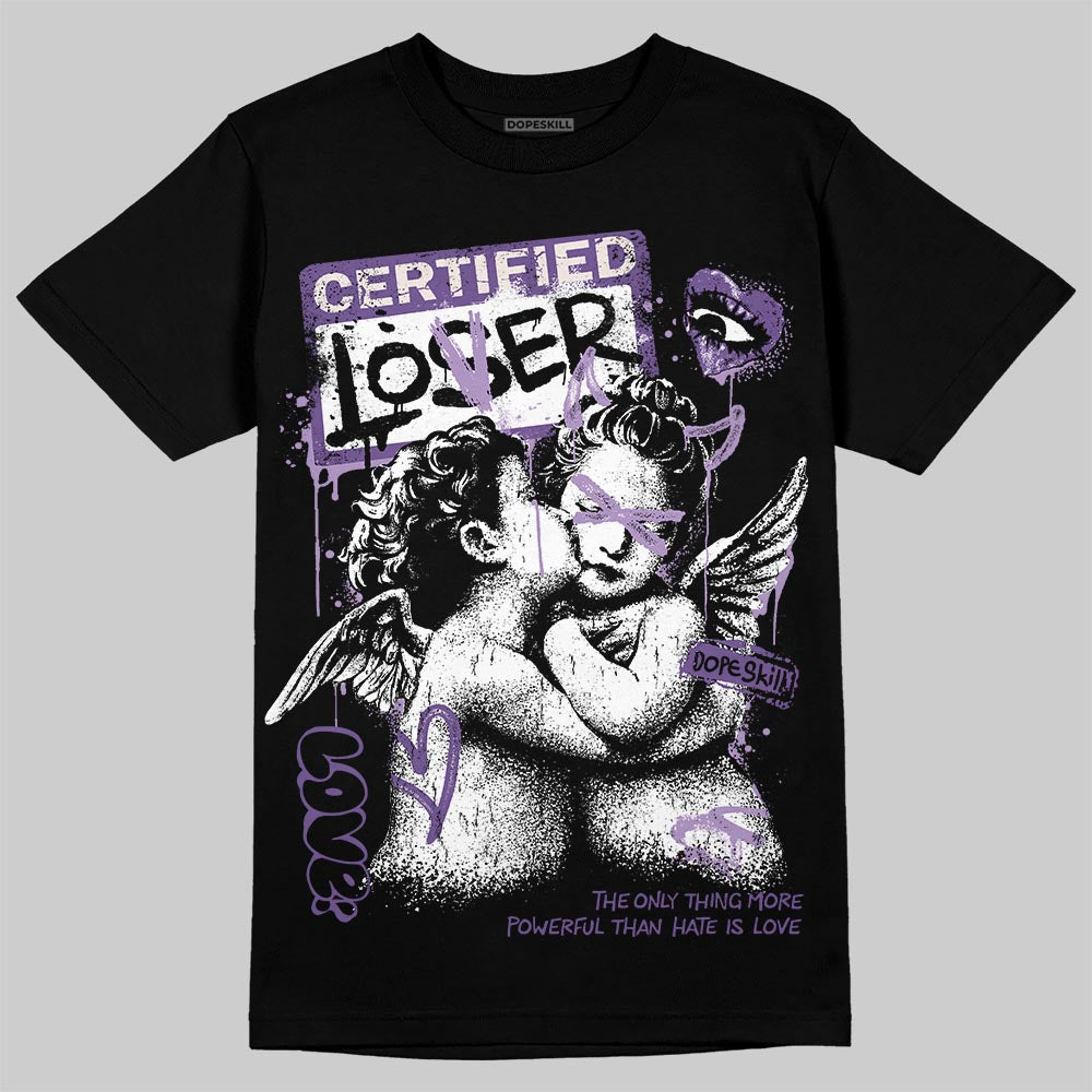 Jordan 10 WMNS “Hydrangeas” DopeSkill T-Shirt Certified Lover Graphic Streetwear - black