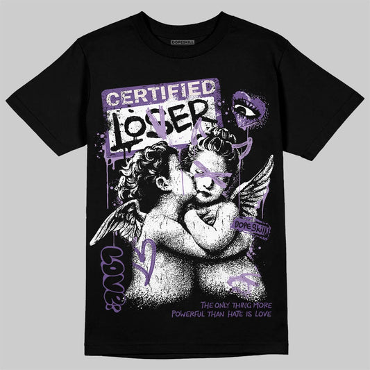 Jordan 10 WMNS “Hydrangeas” DopeSkill T-Shirt Certified Lover Graphic Streetwear - black