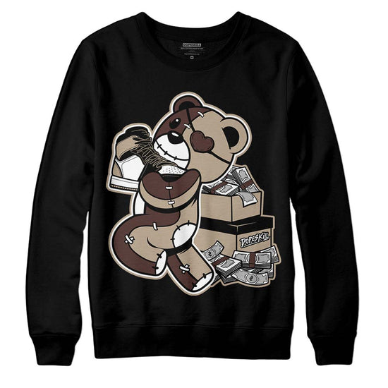 Jordan 1 High OG “Latte” DopeSkill Sweatshirt Bear Steals Sneaker Graphic Streetwear - Black