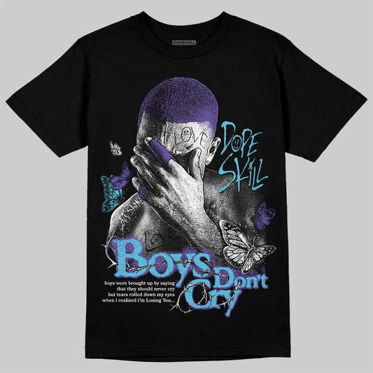 Jordan 8 Retro 'Aqua' 2025 DopeSkill T-Shirt Boys Don't Cry Graphic Streetwear - Black